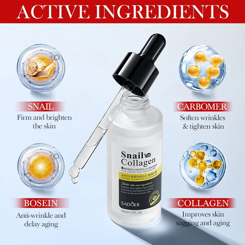 BIOAOUA Collagen Hyaluronic Acid Face Serum – Anti-Aging