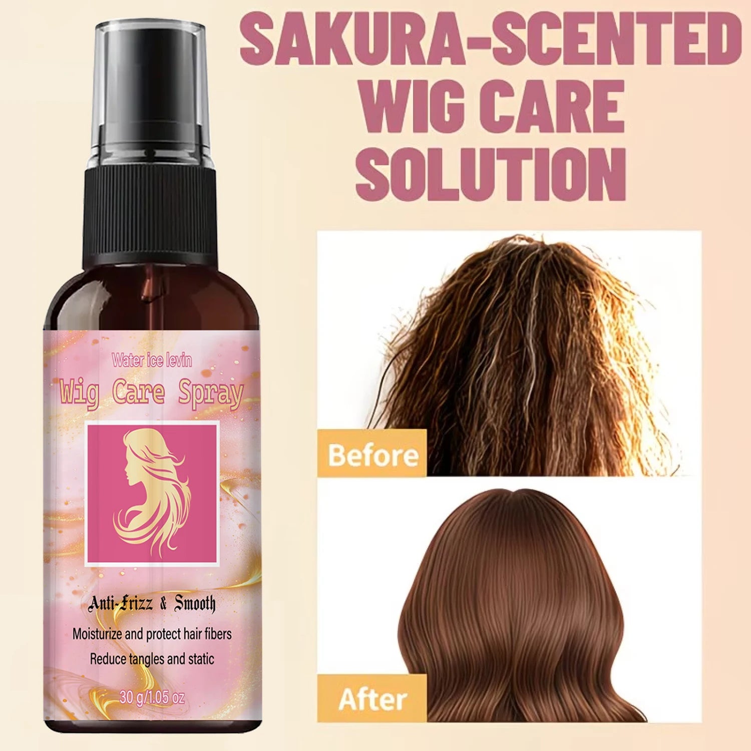 Anti-Frizz Wig Spray – Moisturizing & Collagen Static Control Wig Conditioning Spray Oasis Select
