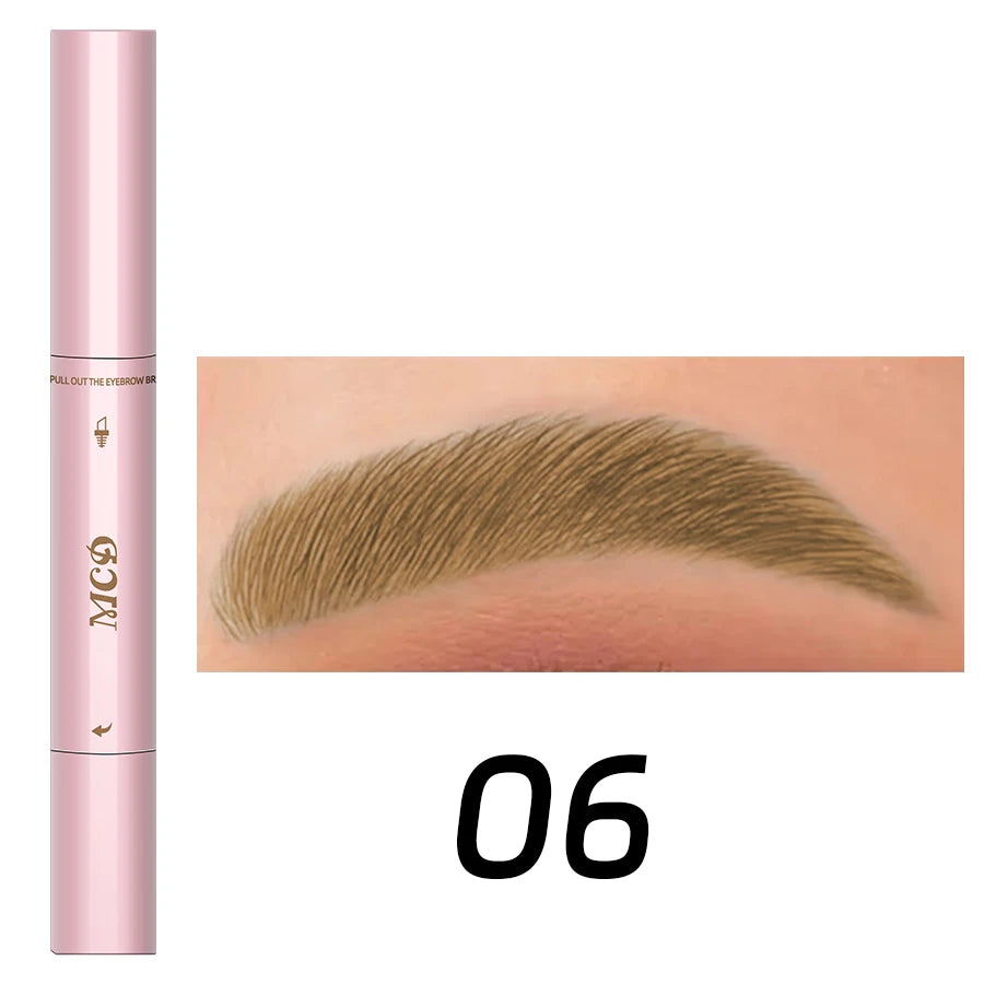 MCD 2-in-1 Waterproof Eyebrow Pencil & Brush Set – 3 Shades