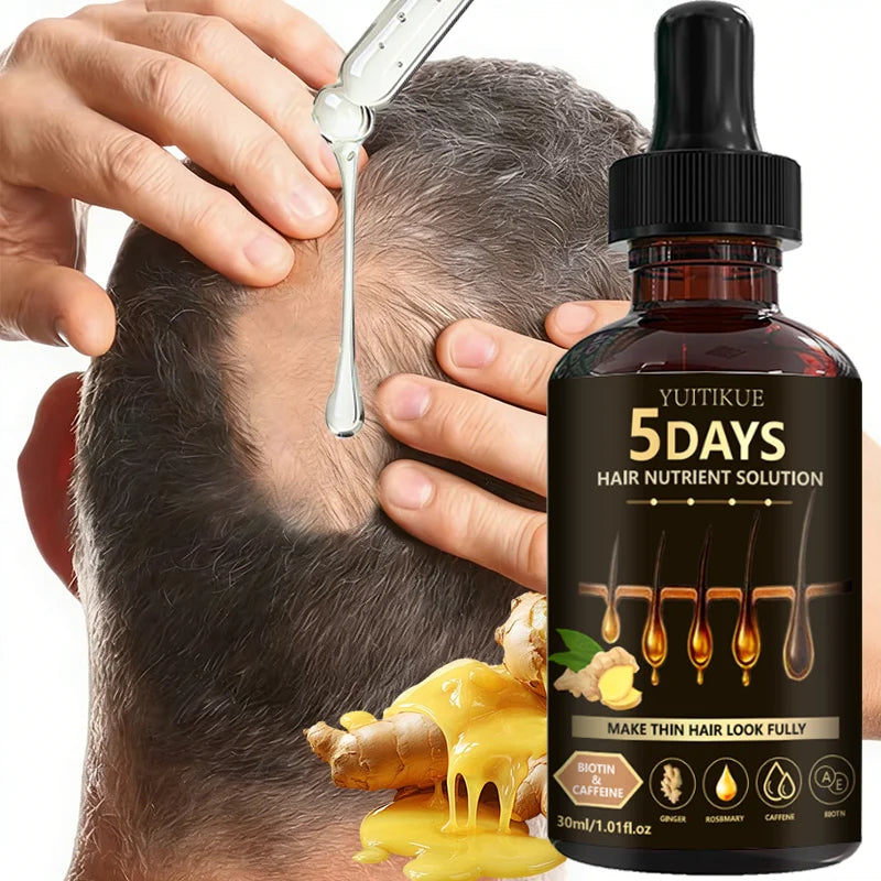YUITIKUE Hair Nutrient Serum – Rosemary, Ginger & Caffeine