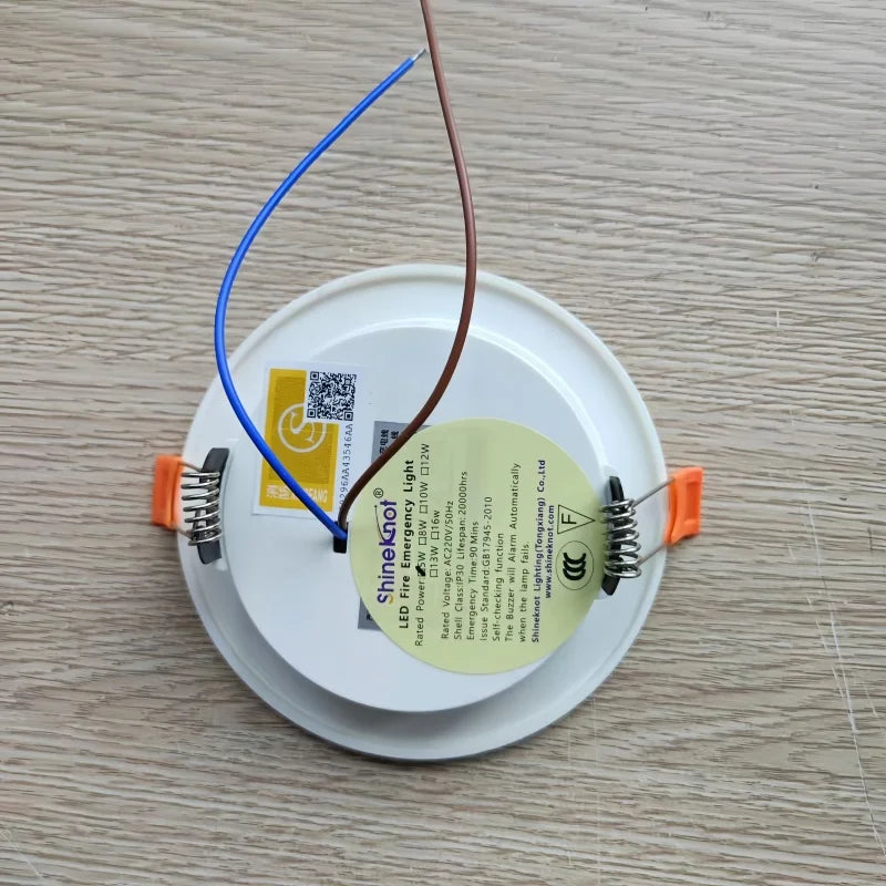 SHINEKNOT 4-LED Recessed Emergency Ceiling Downlight | 90 Min