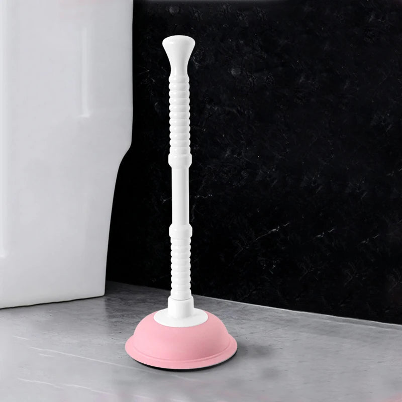 Silicone Vacuum Toilet Plunger | High-Pressure Drain Unblocker
