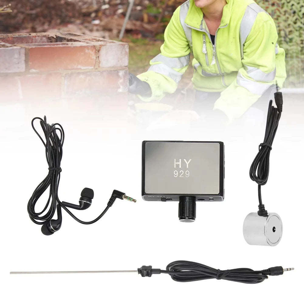 LIKE WISH Underground Water Pipe Leakage Detector Enhanced High Strength Sound Intensifier For Site Construction EU Plug Oasis Select