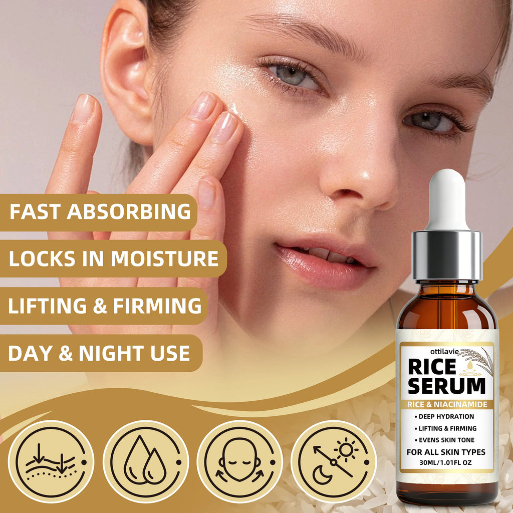 Ottilavie Rice Serum – Lift, Firm & Hydrate All Skin Types Face Serum Oasis Select
