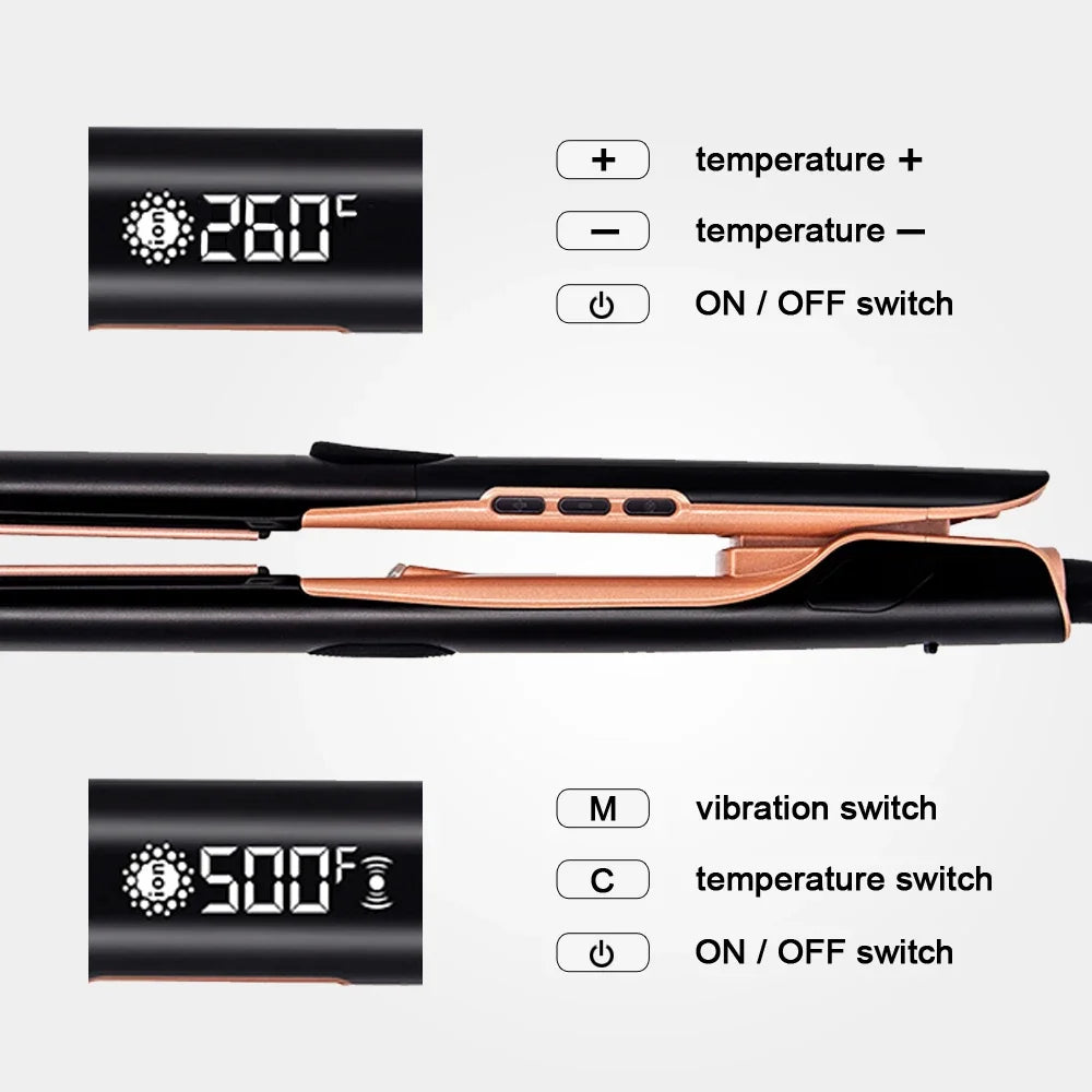 URGGU Plasma Hair Straightener 260°C Ceramic Flat Iron