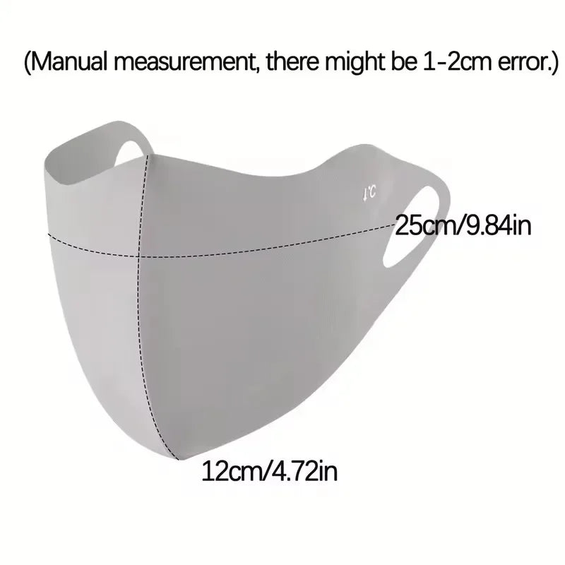 Ice Silk UV Face Mask – Cooling Sun Balaclava for Women