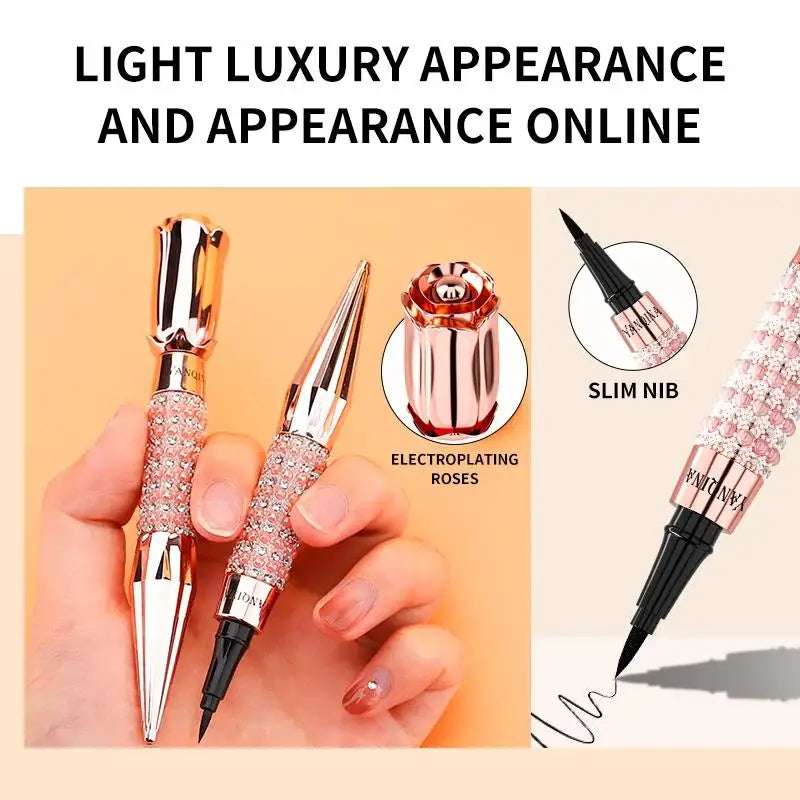 QIC Waterproof Black Liquid Eyeliner Pen – Long-Lasting