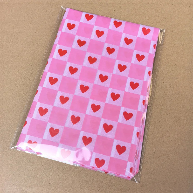 Valentine's Day Love Printing Snow Pear Paper 50X35CM Paper Flowers Gift Wrapping Paper Oasis Select F