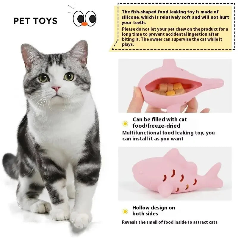 Small Fish Hiding Food Grinding Teeth Entertainment Pets Interactive Toys Durable Bite-Resistant Silicone Hide Snacks Pets Toy Oasis Select