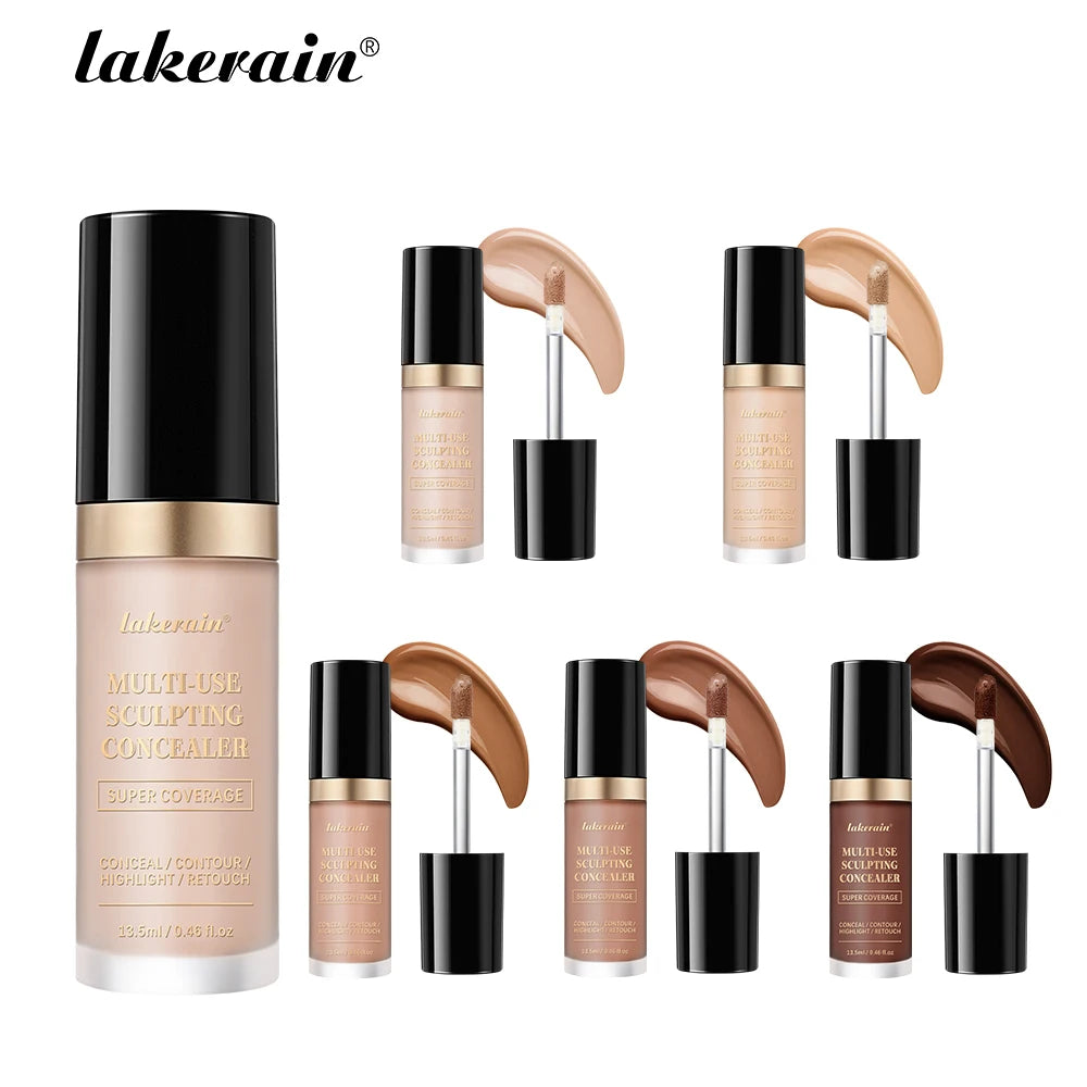Lakerain 5-Shade Waterproof Matte Concealer & Foundation | Full Coverage