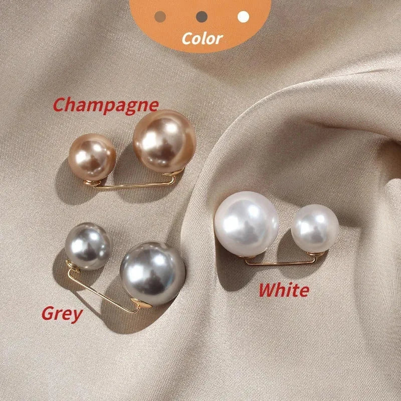 3/12PCS Pearl Non-Slip Safety Pins Dress Brooch Decoration Dress Waist Fastening Pins Collar Adjustment Scarf Fashion Versatile Oasis Select