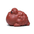 Purple Clay Tea Pet Golden Toad Ornament Wealth-attracting Tea Plaything Dahongpao Cultivable Creative Three-legged Toad Tea Oasis Select Little Golden Toad