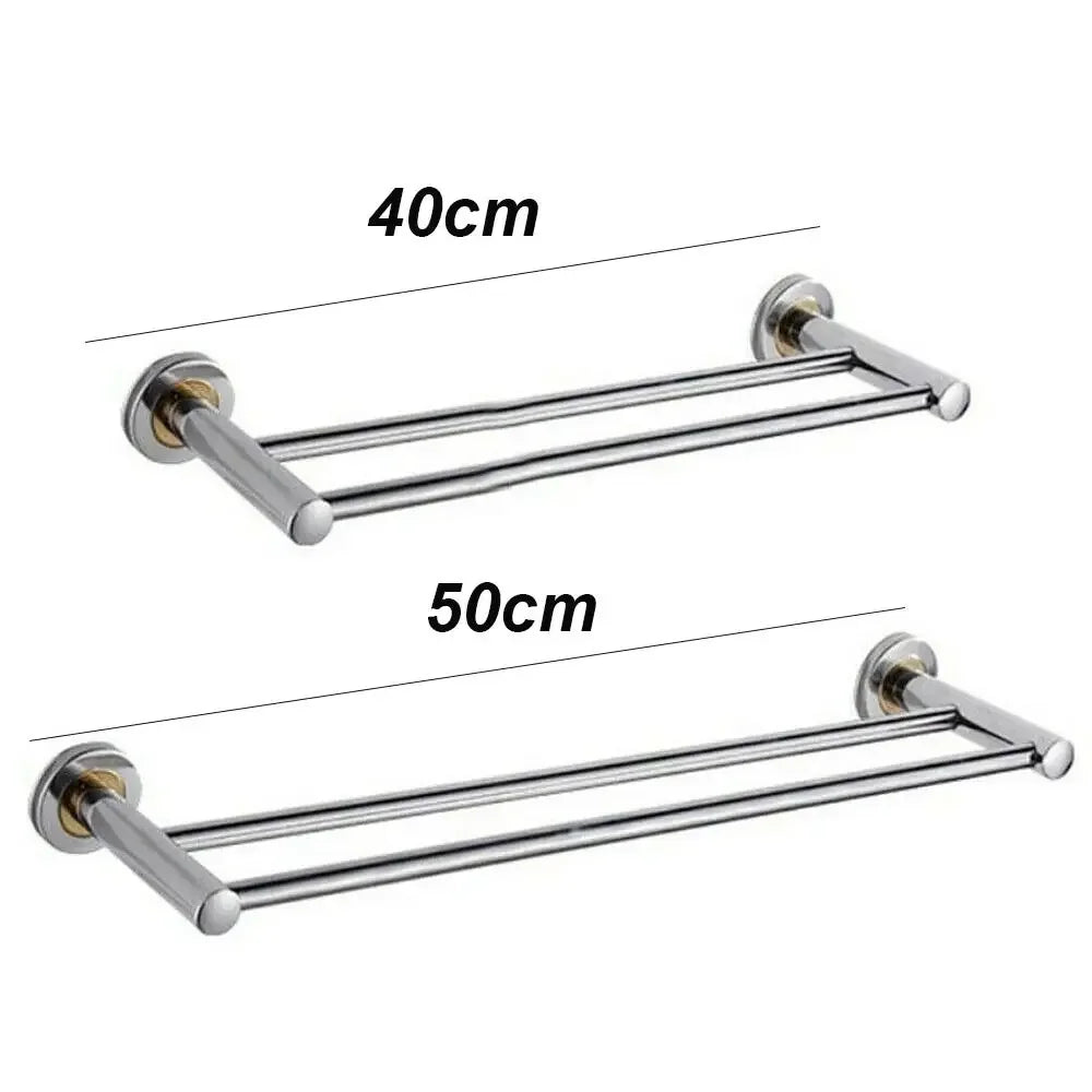 40/50cm Useful Toilet Hanger Holder Wall Mount Storage Shelf Towel Rack Bathroom Bar Clothes Holder Oasis Select