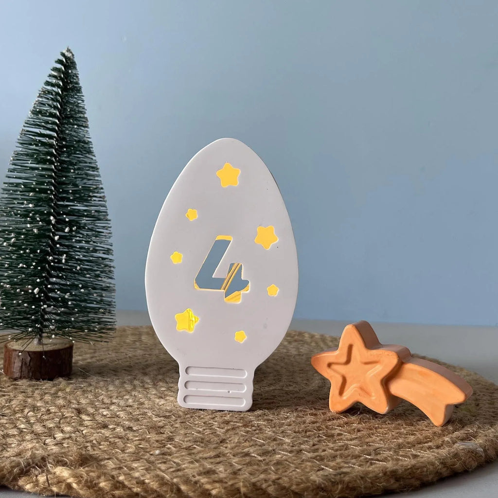 Gypsum Resin Molds Holiday Ambient Light Molds Advent Bulb Silicone Molds Ambient For Advent Celebrations Crafting Christmas Oasis Select