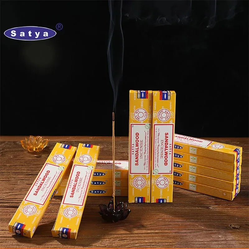 2/5Boxes India Stick Incenses White Sage Sandalwood Natural Household Indoor Clean Air Handmade Incense Sticks NAG Champa Satya Oasis Select