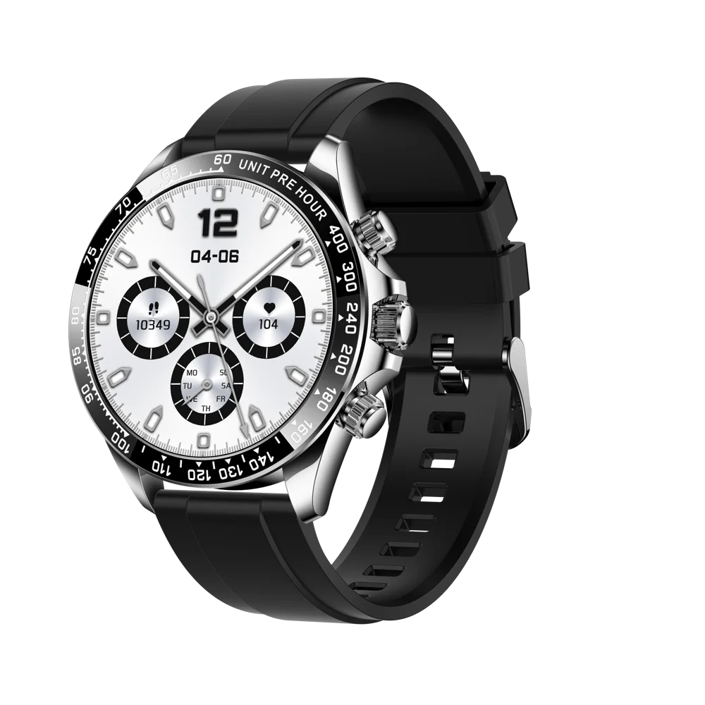 New 1.43" AMOLED Screen Men Business Smartwatch Blue Tooth Call Smart Watches Heart Rate Health Sports Fitness Waterproof 400mAh Oasis Select SVBKS