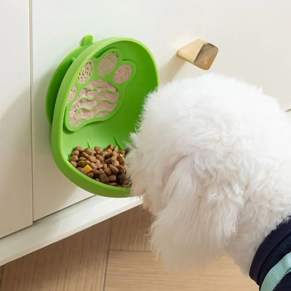 Silicone Suction Cup Cat Bowl | Non-Slip Slow Feeder Pet Dish