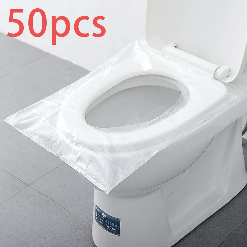 Disposable Toilet Seat Covers 50 Pack – Waterproof Travel