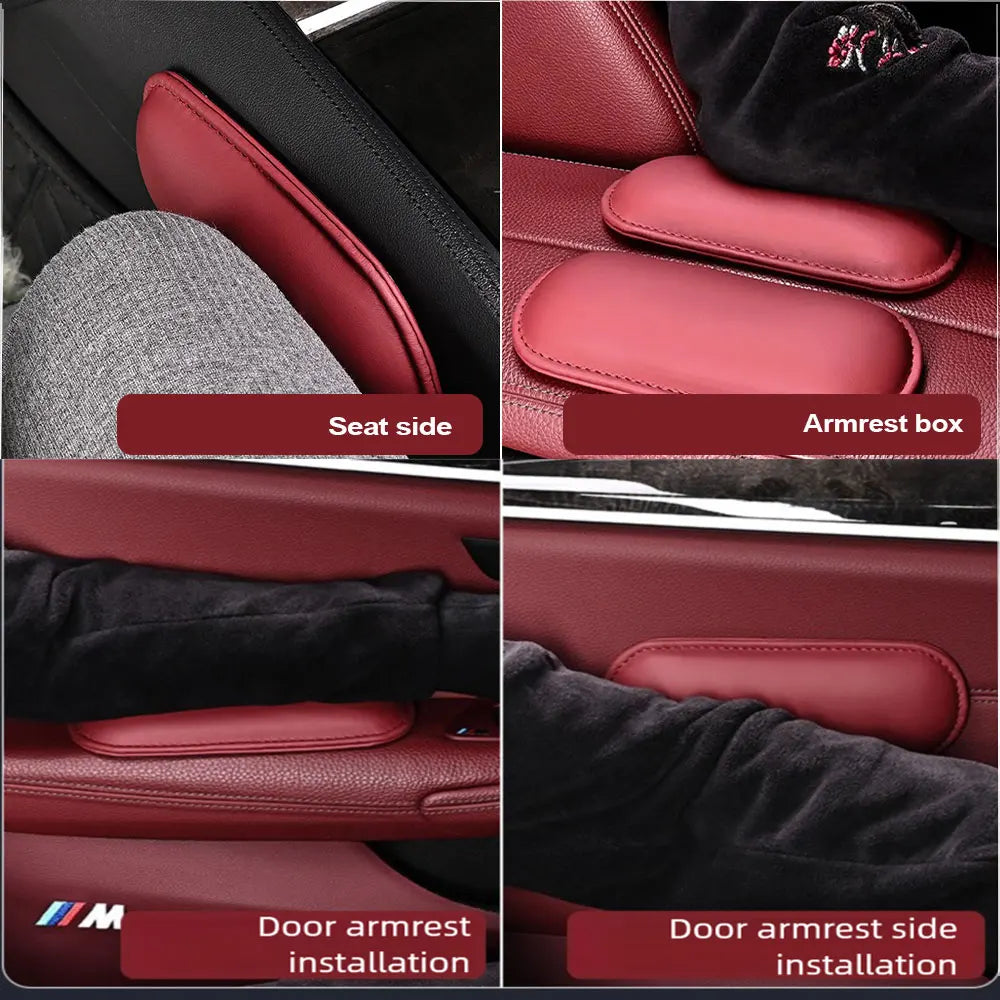 Car Knee & Thigh Cushion – Memory Foam Leather Interior Pad