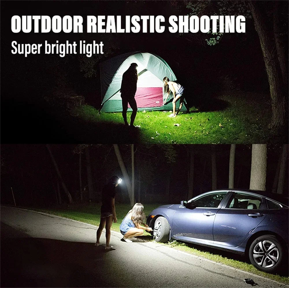 ESMARTER XPG+COB LED Headlamp – Sensor, USB-C, Waterproof