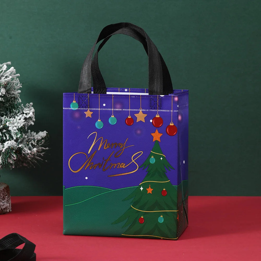 Christmas Non-Woven Gift Bags | Festive Holiday Tote