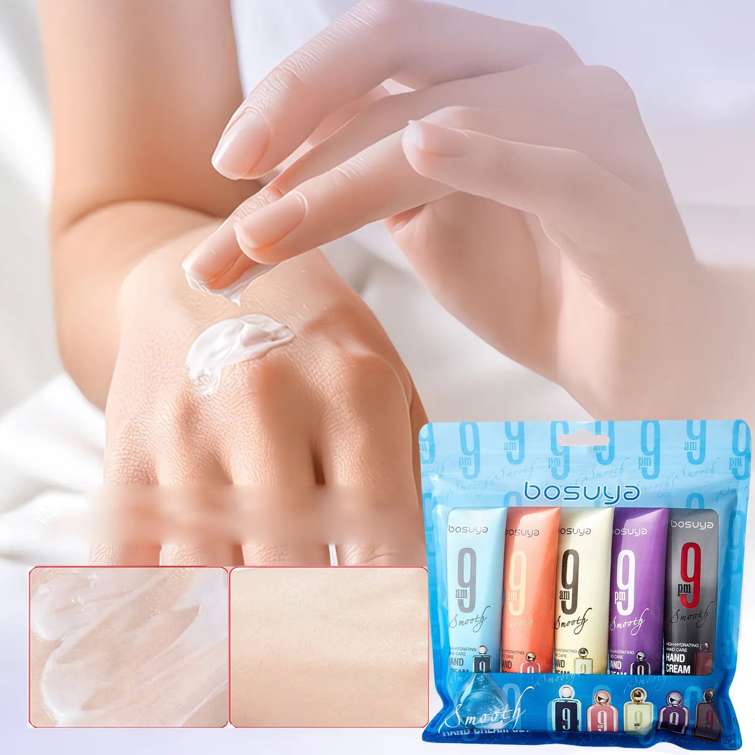 Floral Fragrance Hand Cream Set – Moisturizing Daily Care Hand Cream Set Oasis Select 5PCS 3