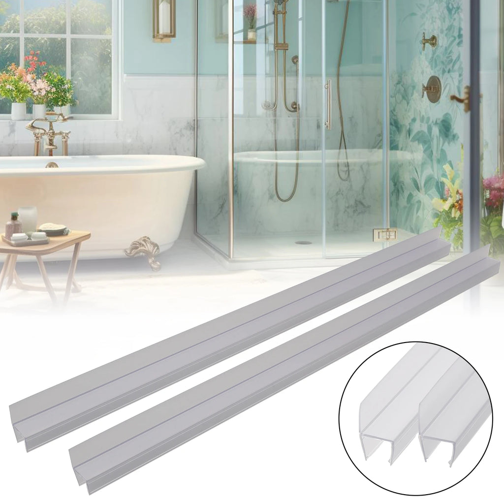 2PCS 50-cm Seal FOR Shower Door Seal 6/8/10/12/15mm Water Deflector Home BATHROOM Supplies Replacement Accessories