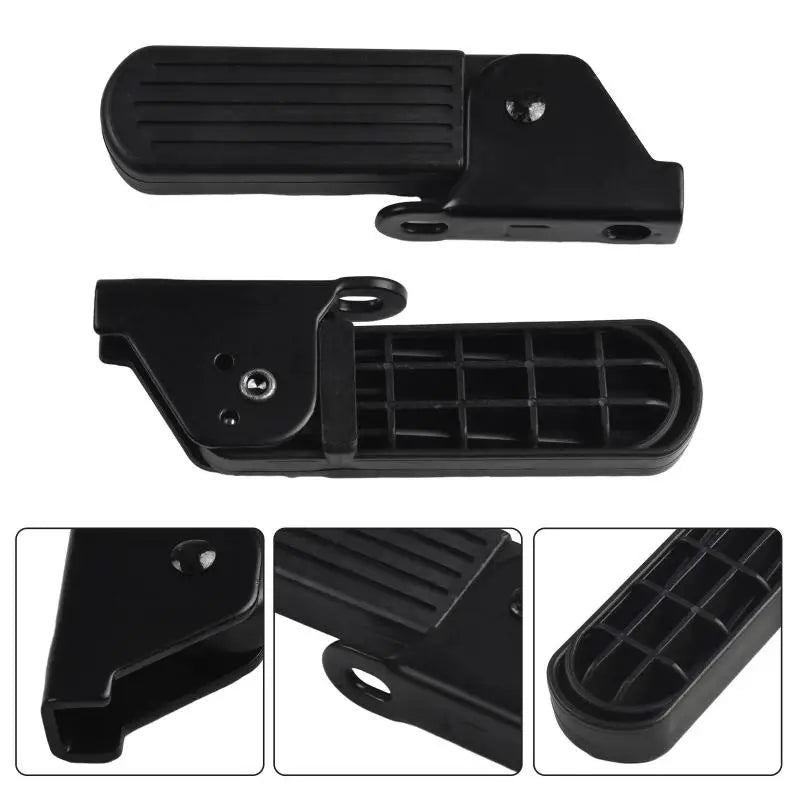 1 Pair Foldable Front Foot Pedals For Yadi Aima Harley U1 E-Bike Lightweight Aluminum Alloy Anti-Slip Cycling Pedals Accessories Oasis Select