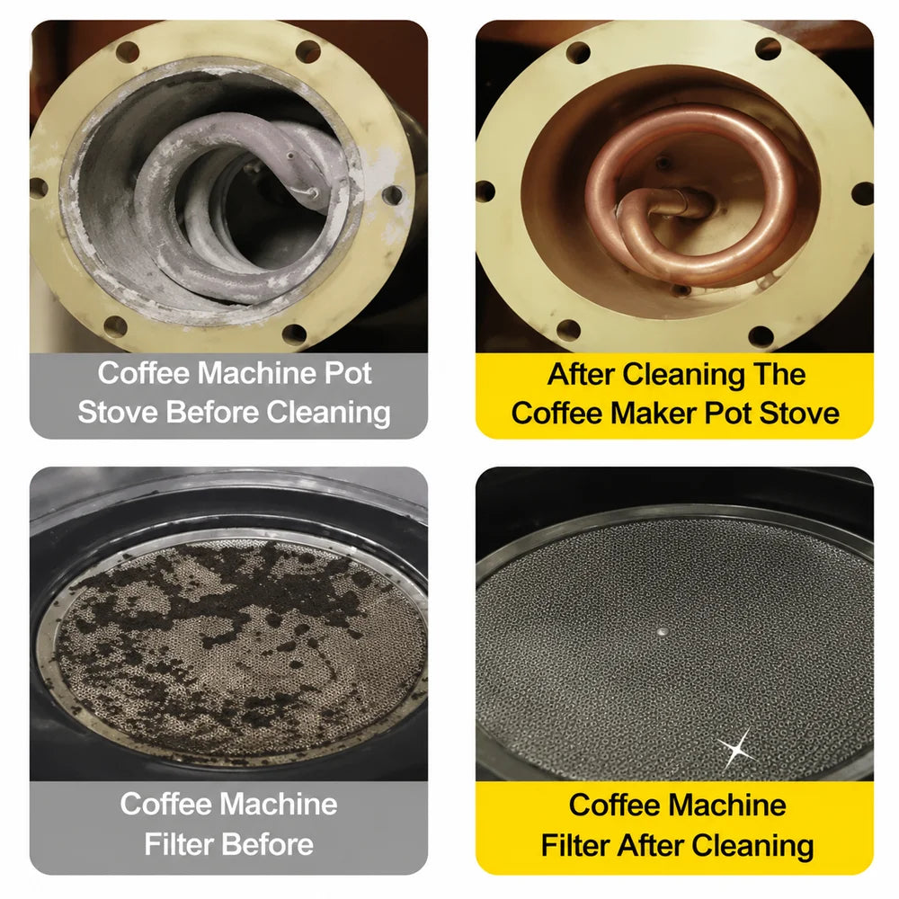 100 MIRAVEXL Coffee Machine Cleaning Tablets for Espresso & Drip Machines Deep Clean, Improve Taste, Fully Automatic, Safe Oasis Select