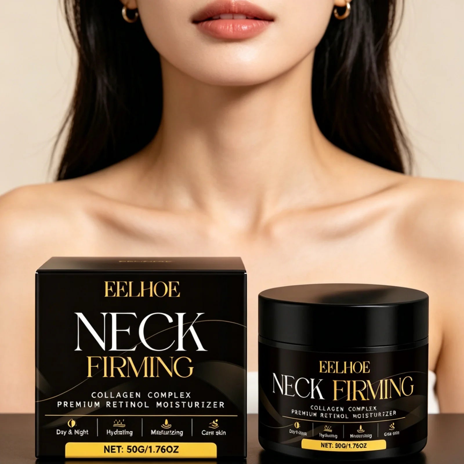 EELHOE Neck & Face Firming Cream – Anti-Wrinkle, Skin Tightening Neck Firming Cream Oasis Select