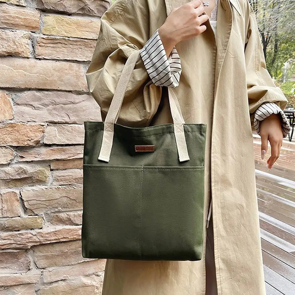 Women's Large Canvas Tote Bag – Shoulder, Beach & Shopping