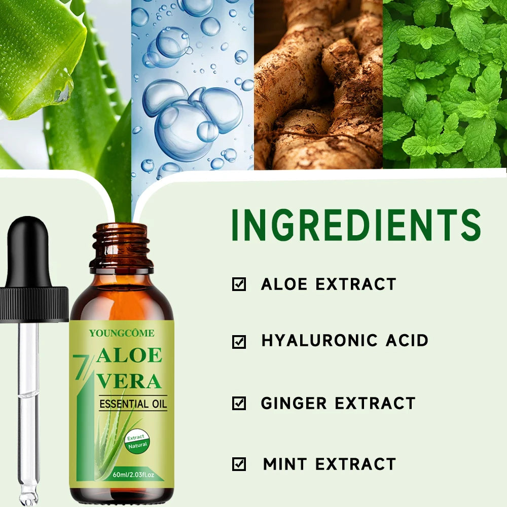 Organic Aloe Vera Oil – Hydrating Skin & Hair Nourishing Oil Aloe Vera Body Oil Oasis Select