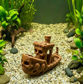 Mysterious Skull Pirate Ship Miniature Figurine 3D Printed Aquarium Decor Skeleton Vessel Ornaments Fish Tank Home Display Gifts Oasis Select Skeleton ship2
