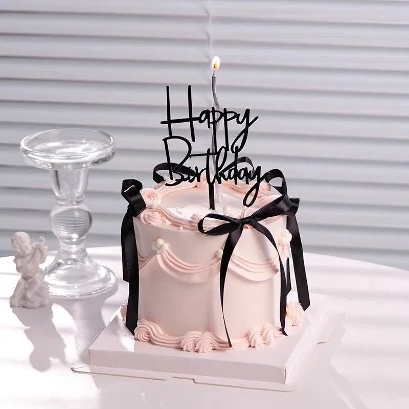 Simulation Cake Model Internet Popular Bow Birthday Fake Window Decoration Sample Photography Props Oasis Select