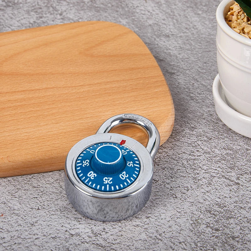 Practical Turntable Password Lock Retro Turntable Metal Mini Keyless Padlock For Safe Deposit Box Drawer Locker Small Padlock Oasis Select