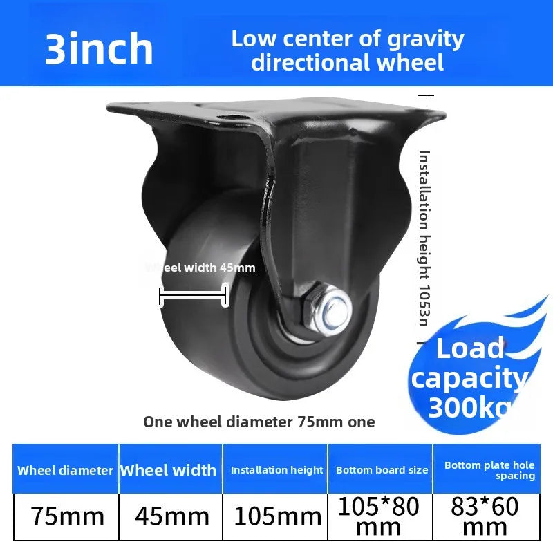 1.5/2/3inch Heavy Duty Swivel Castor Trolley Wheels Furniture Rotatable Caster with Safety Lock Brake for Table Chair Sofa Oasis Select 3 inch J