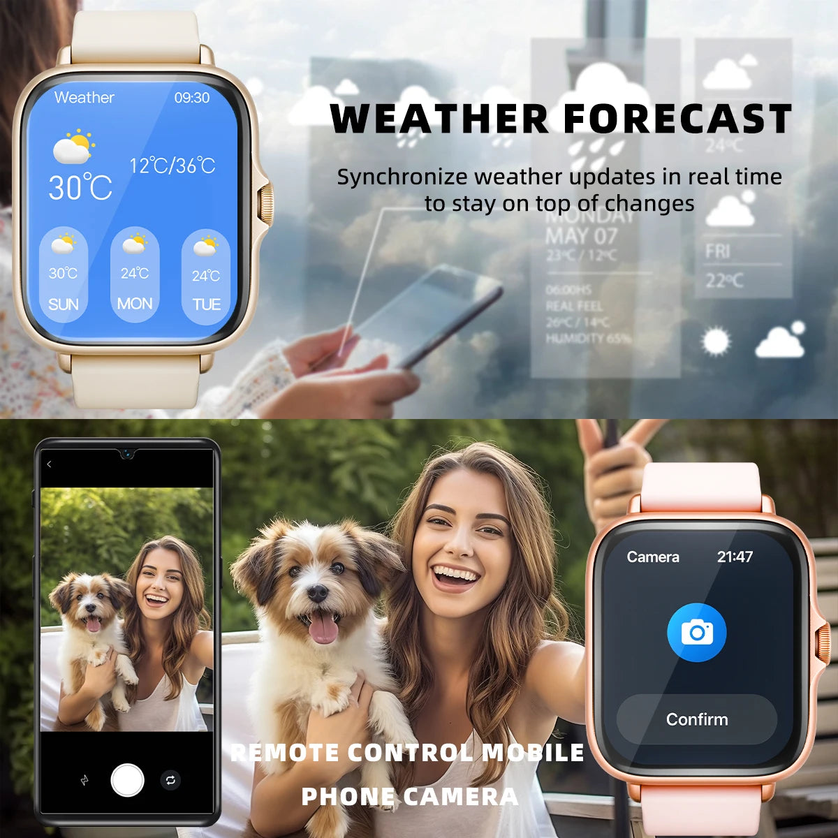 DESERTCAT 1.83" Smart Watch – Call, Sleep & Fitness Tracker