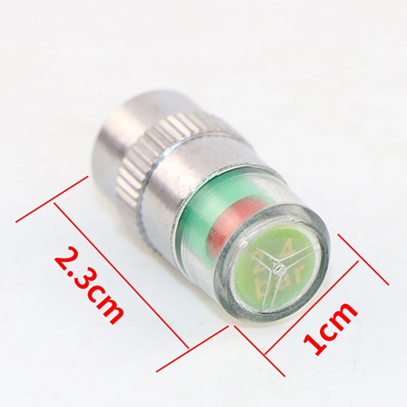 DIY Kit for Car Tyre Pressure Monitoring with Alert Caps and Valve Sensor. Oasis Select