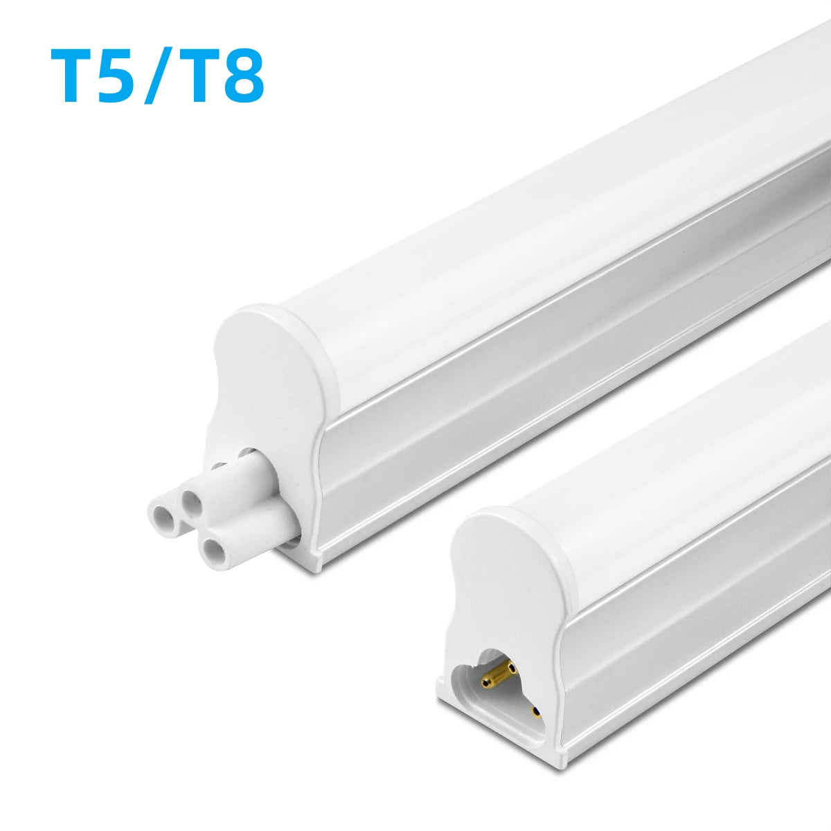 Aluminum LED Light Bar 220V 110V T5/T8 LED Tube 6W 8W LED Fluorescent Tube For Indoor Kitchen Lighting LED Lamp Bulb Wall Lamp Oasis Select