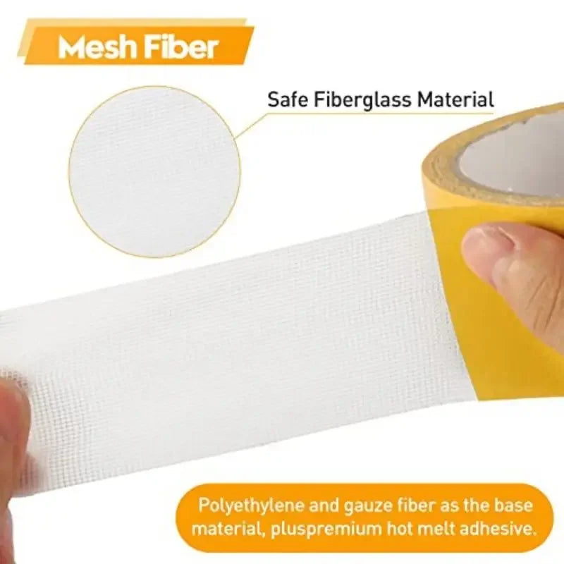 Extra Powerful Double Sided Adhesive Super Strong Double Sided Tape Non-slip Waterproof Translucent Mesh Tape Kitchen Bathroom Oasis Select