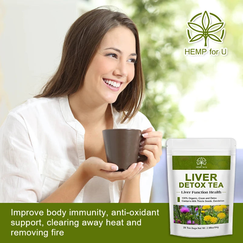 100% Liver Detox Drink Contains Natural Plants Milk Thistle and Dandelion Support Liver Health, Cleanse and Relieve Bad Breath Oasis Select