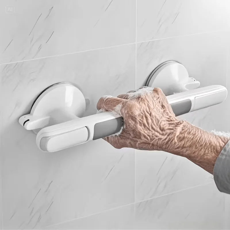 1pc Powerful Suction Cup Safety Handrail – No Drill, Easy Install, Mobility Aid for Bathroom, Kitchen,Living Room, Works on Tile Oasis Select