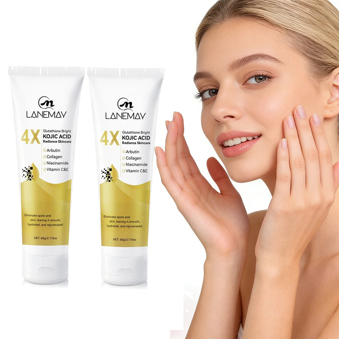 Glutathione Kojic Acid Brightening Cream – Dark Spot Corrector Brightening Face Cream Oasis Select