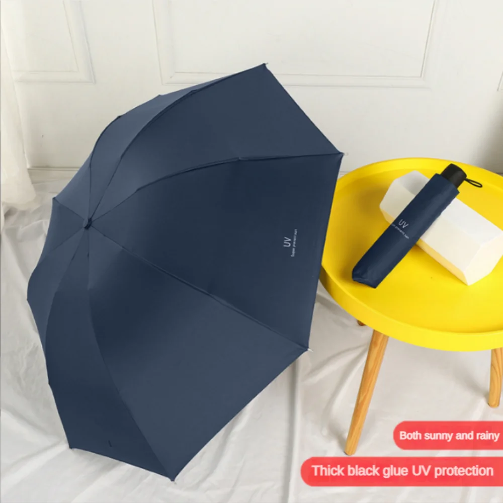 Travel Portable Mini Sun & Rain Folding Anti UV Umbrella, Compact Umbrella for Car, Lightweight UV Protection Windproof Umbrella Oasis Select