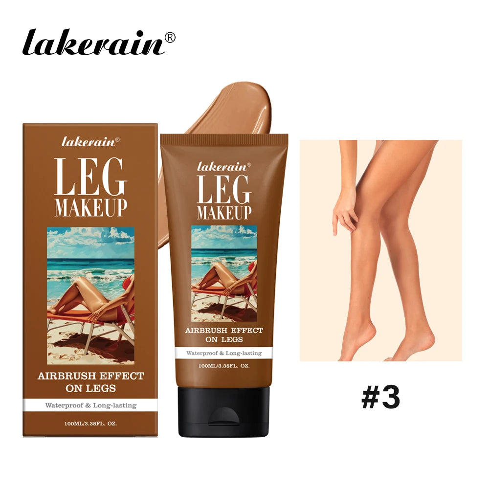 100ml Leg Makeup Long-lasting Waterproof And Anti-Transfer Concealer Even Skin Tone Wheat Tan Brown Liquid Foundation Oasis Select 100ml NO.3