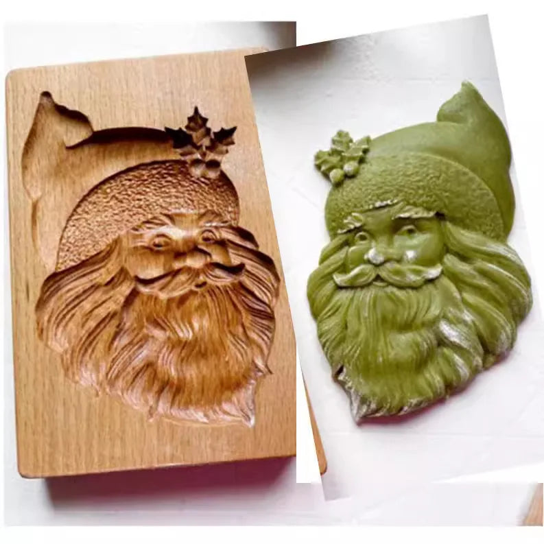 Beech Wood Cookie Cutters - Flower Shape Biscuit Molds for Baking, Food-Grade Wooden Pastry Cutters Oasis Select