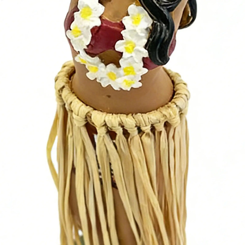 Hawaiian Dancing Girl Posing Dancer Decorations Resin Craft Dashboard Bobblehead Doll Souvenir Ornaments Home Car Decor Oasis Select