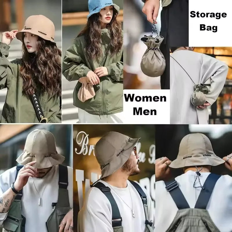 Women‘s Reversible Bucket Hat Spring Summer Double Sided Casual Sun Protection Visor Face Slimming Packable Travel Cap Oasis Select