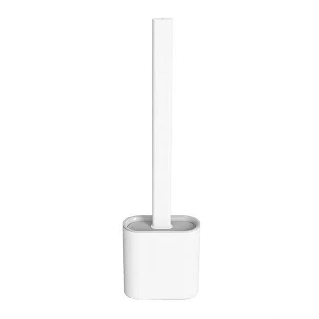 Silicone Toilet Brush & Holder Set – 360° Flexible Long Handle