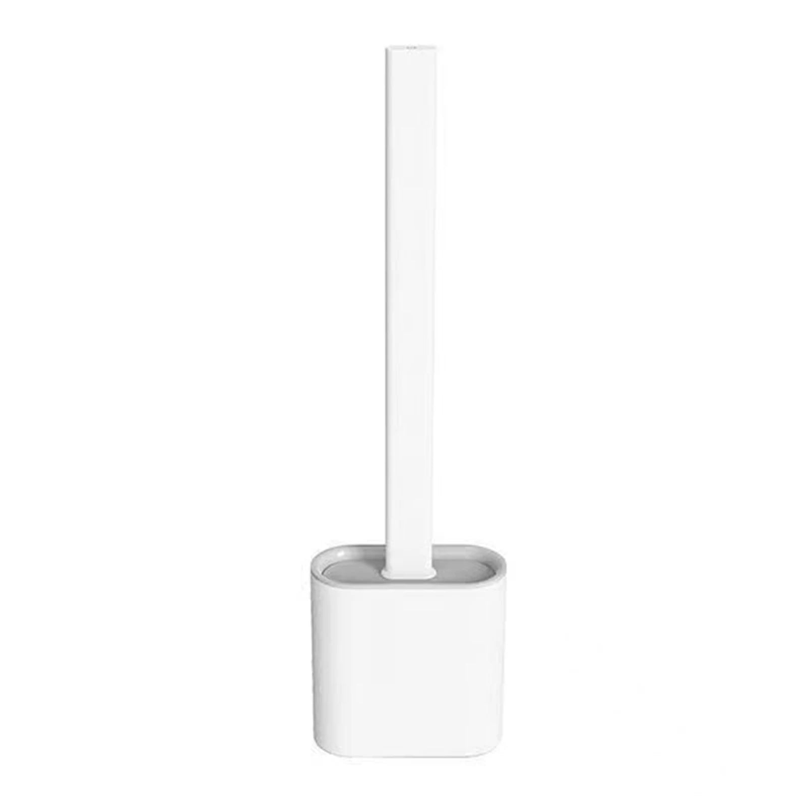 Silicone Toilet Brush & Holder Set – 360° Flexible Long Handle